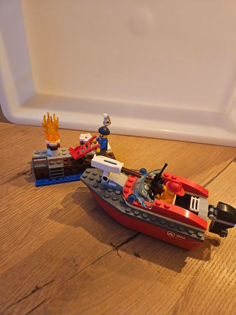 Lego City 60213 Brandweerboot - Compleet, Ophalen of Verzenden