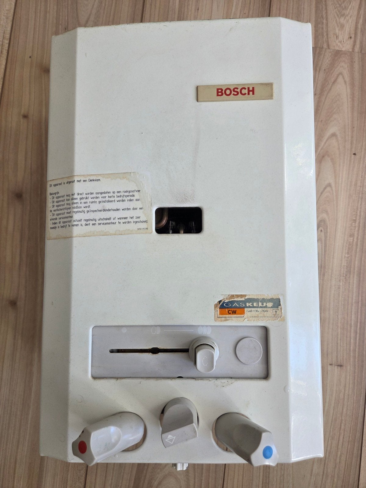 Bosch W135 D2/5 gasgeiser – aardgas – goed werkend, Doe-het-zelf en Verbouw, Ophalen, Gebruikt, Aardgas, Geiser