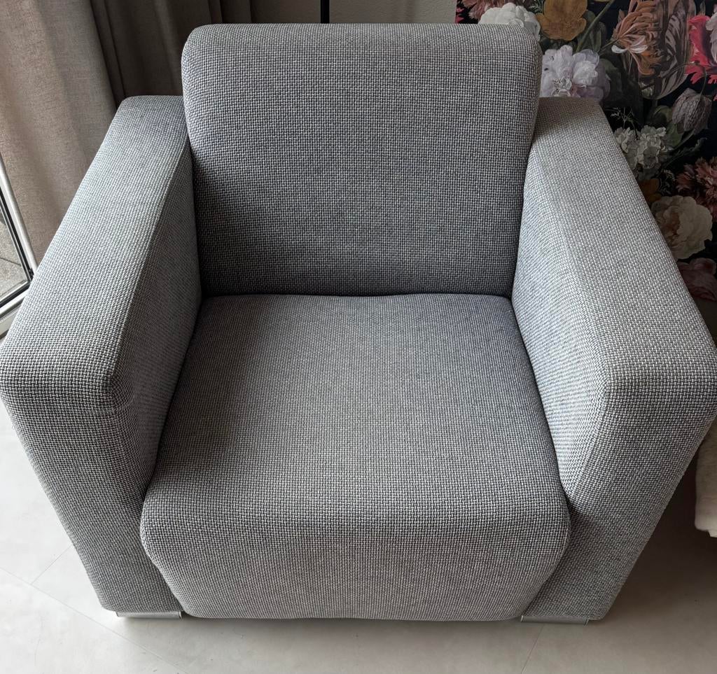 Grijze stoel Montel, Ophalen, Gebruikt, Eenpersoons, Minder dan 75 cm