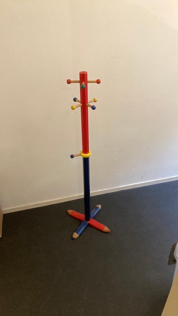 Vintage kinder kapstok, Wandkapstok, Gebruikt, Ophalen of Verzenden, Minder dan 100 cm