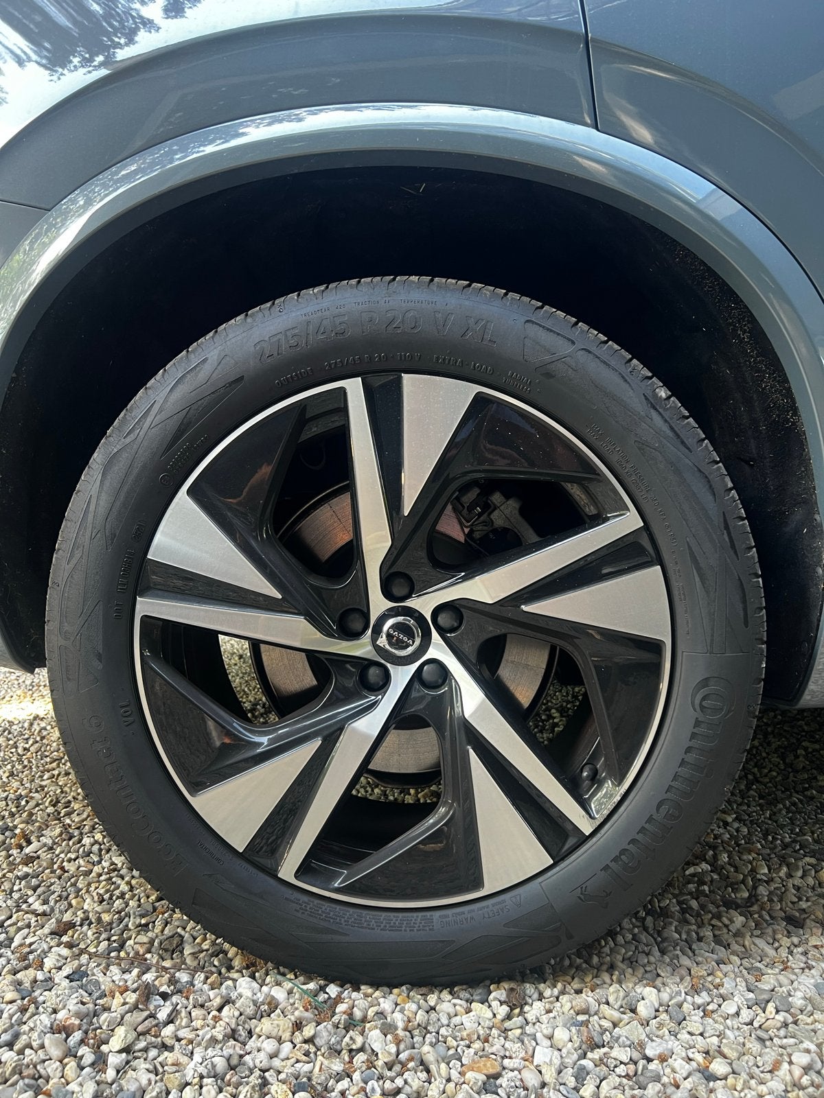 Volvo XC 90 wielen met Continental EcoContact 275/45 R20, Auto-onderdelen, Banden en Velgen, Ophalen, Gebruikt, 275 mm, Banden en Velgen