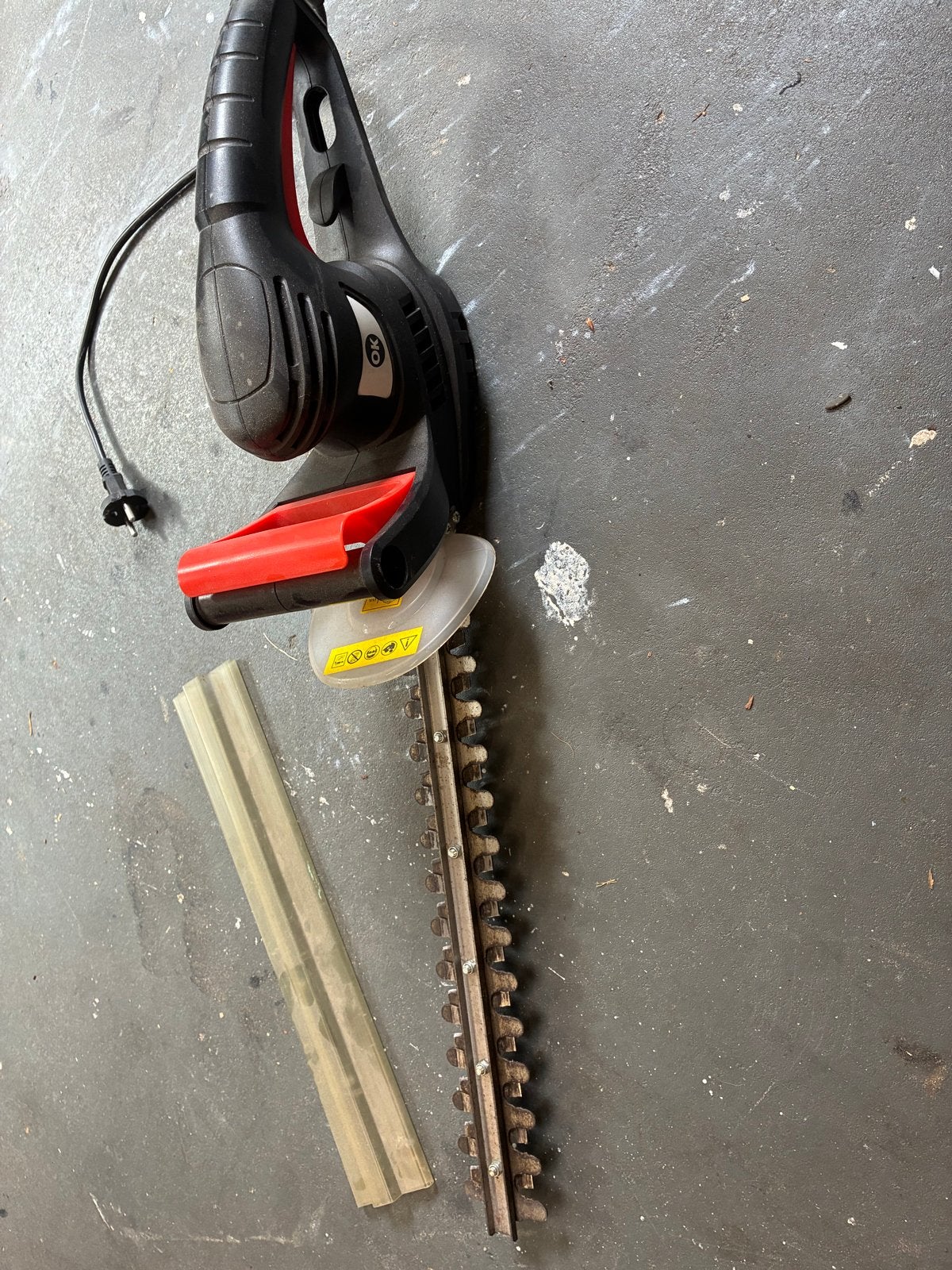OK Heggenschaar HS-459-2 - 44cm messen, Ophalen, Gebruikt, Elektrisch
