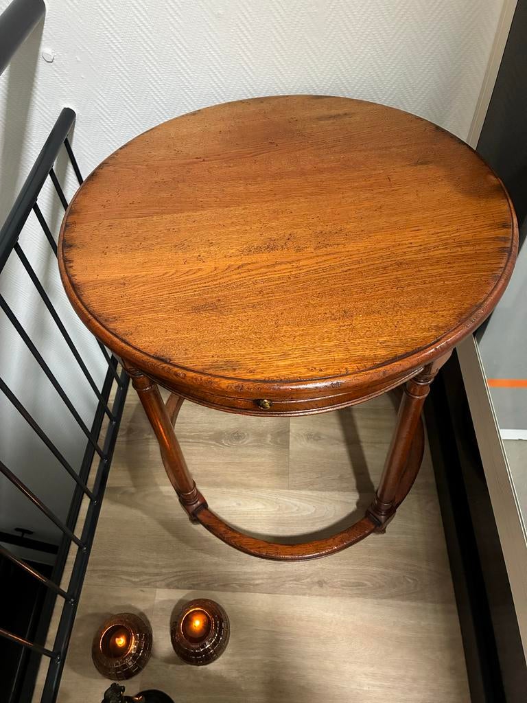 Kersen bijzettafel, Gebruikt, Rond, 60 cm of meer, Hout