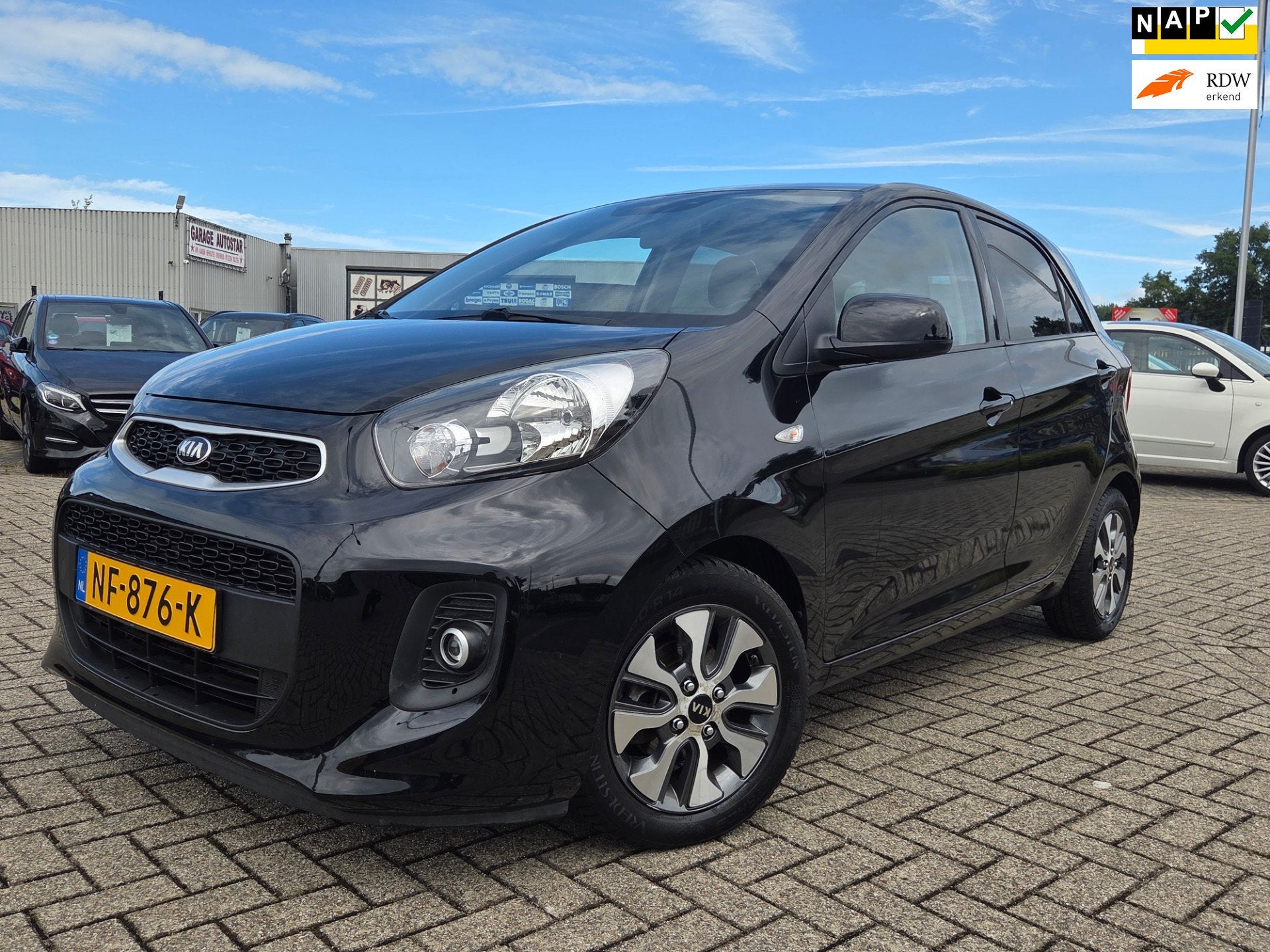 Kia Picanto 1.0 CVVT EconomyPlusLine/NAVI/CAMERA, Auto's, Voorwielaandrijving, Dealer onderhouden, Gebruikt, Euro 6