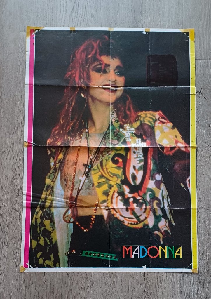 Madonna Poster - Dress You Up - The Virgin Tour, Verzenden, Gebruikt, A1 t/m A3, Muziek