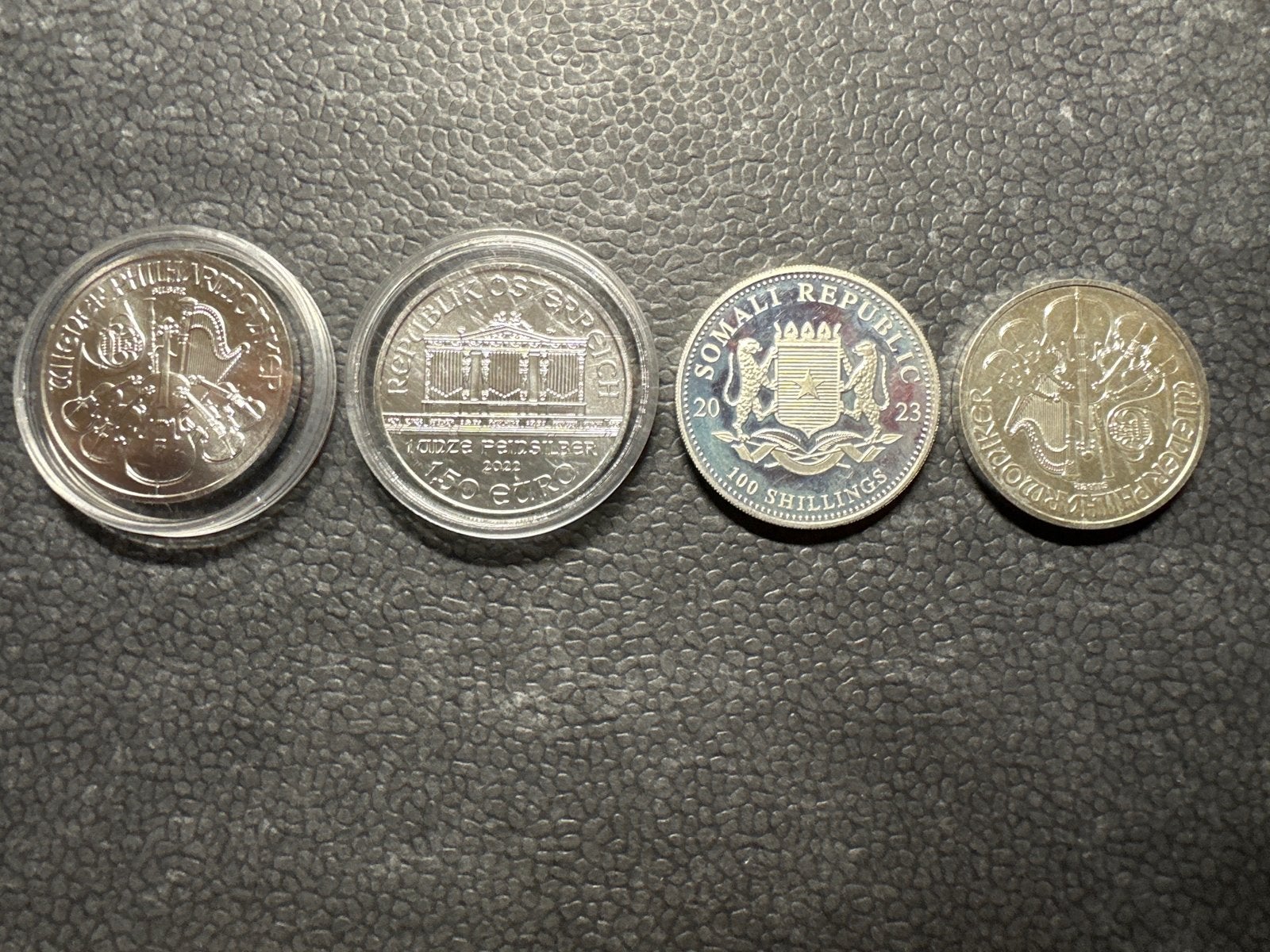 Zilveren munten set: Somalië, Servië, Oostenrijk, Ophalen of Verzenden, Midden-Oosten, Setje, Zilver