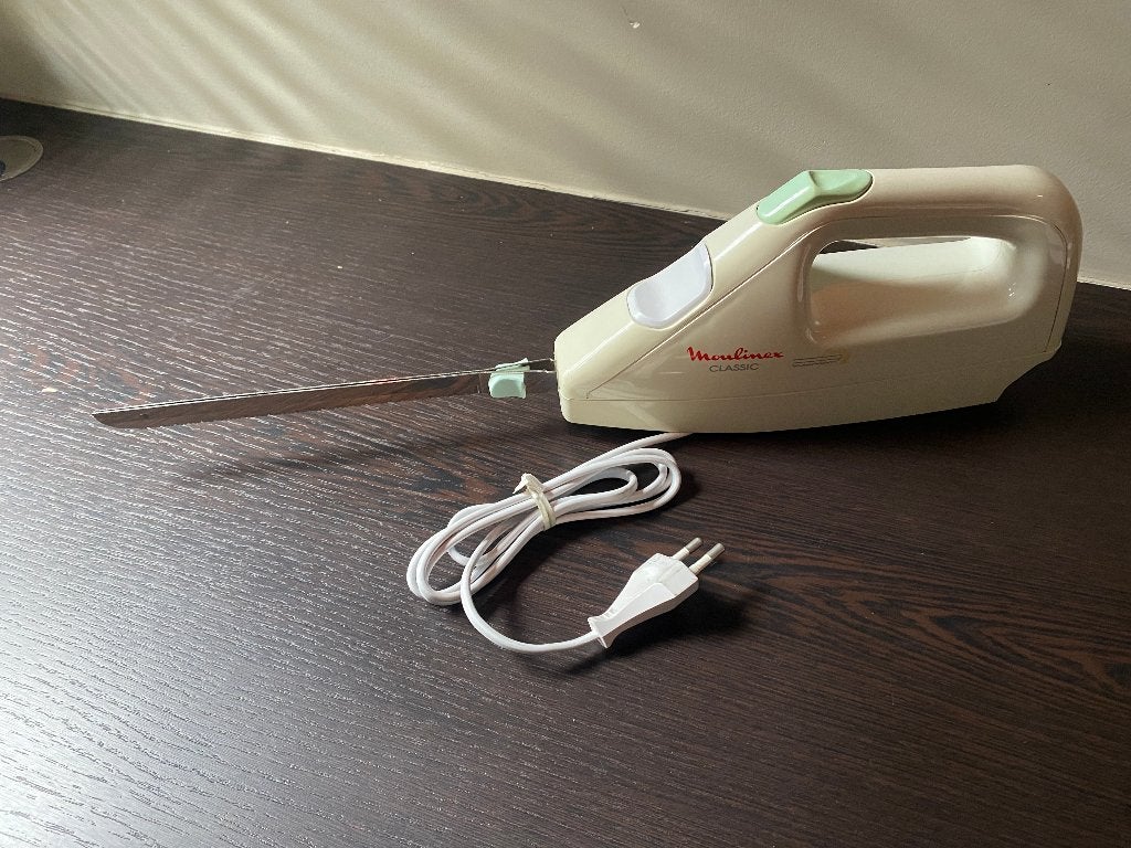 Elektrisch vleesmes, Overige typen, Ophalen of Verzenden, Zo goed als nieuw, Wit