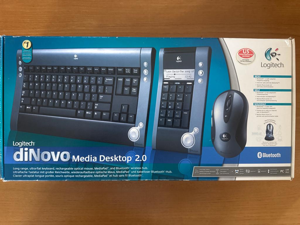 Logitech diNovo Media Desktop 2.0 Toetsenbord & Muis Set, Computers en Software, Toetsenborden, Ophalen, Toetsenbord en muis-set