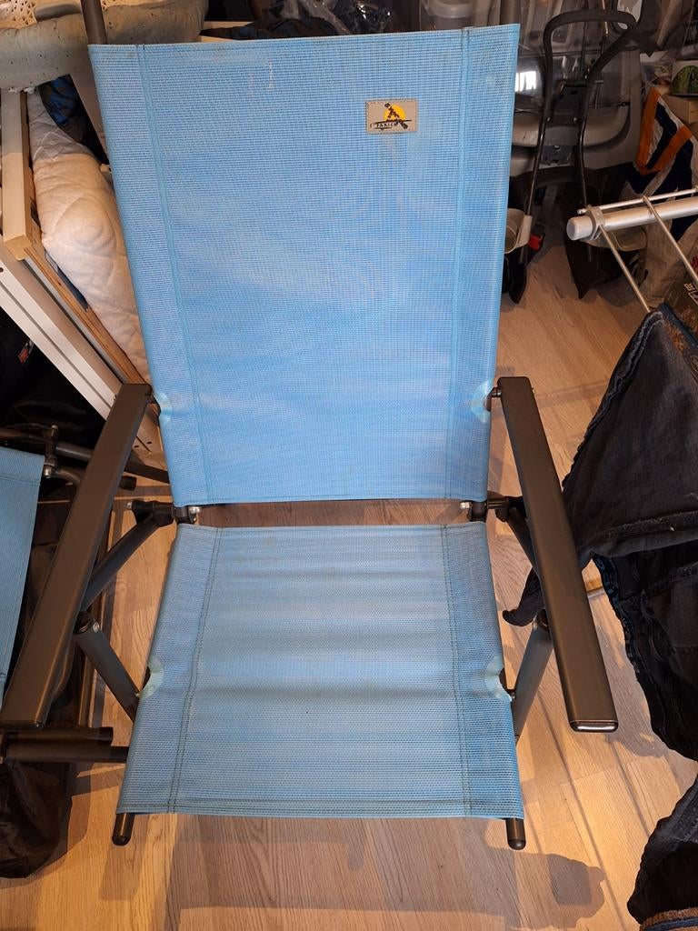 2 kampeerstoelen, Caravans en Kamperen, Kampeermeubelen, Ophalen, Zo goed als nieuw, Campingstoel