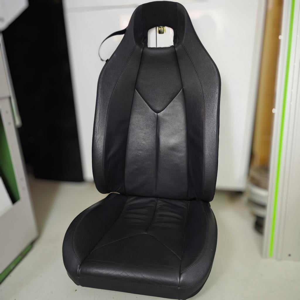 SLK R171 zwart leer passagiers stoel bekleding rechts, Ophalen, Mercedes-Benz