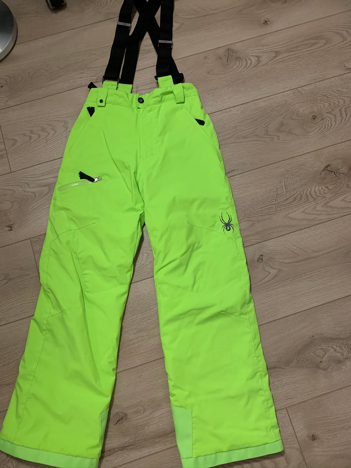 Spyder skibroek maat 152 neon /limegroen, Ophalen, Zo goed als nieuw, Overige typen