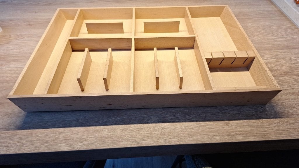 Houten Bestekbak - 79 x 49 cm, Overige typen, Hout, Zo goed als nieuw, Ophalen