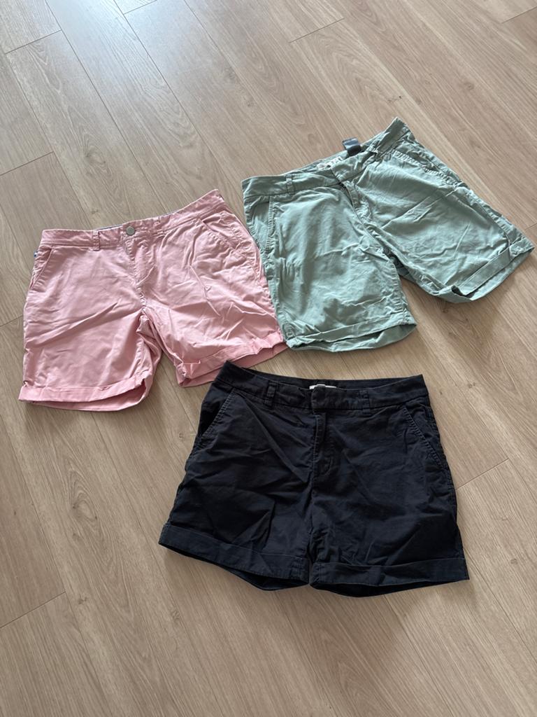 Set van 3 Dames Shorts: Roze, Zwart, Mintgroen (Maat M), Maat 38/40 (M), Kort, Ophalen of Verzenden, Roze