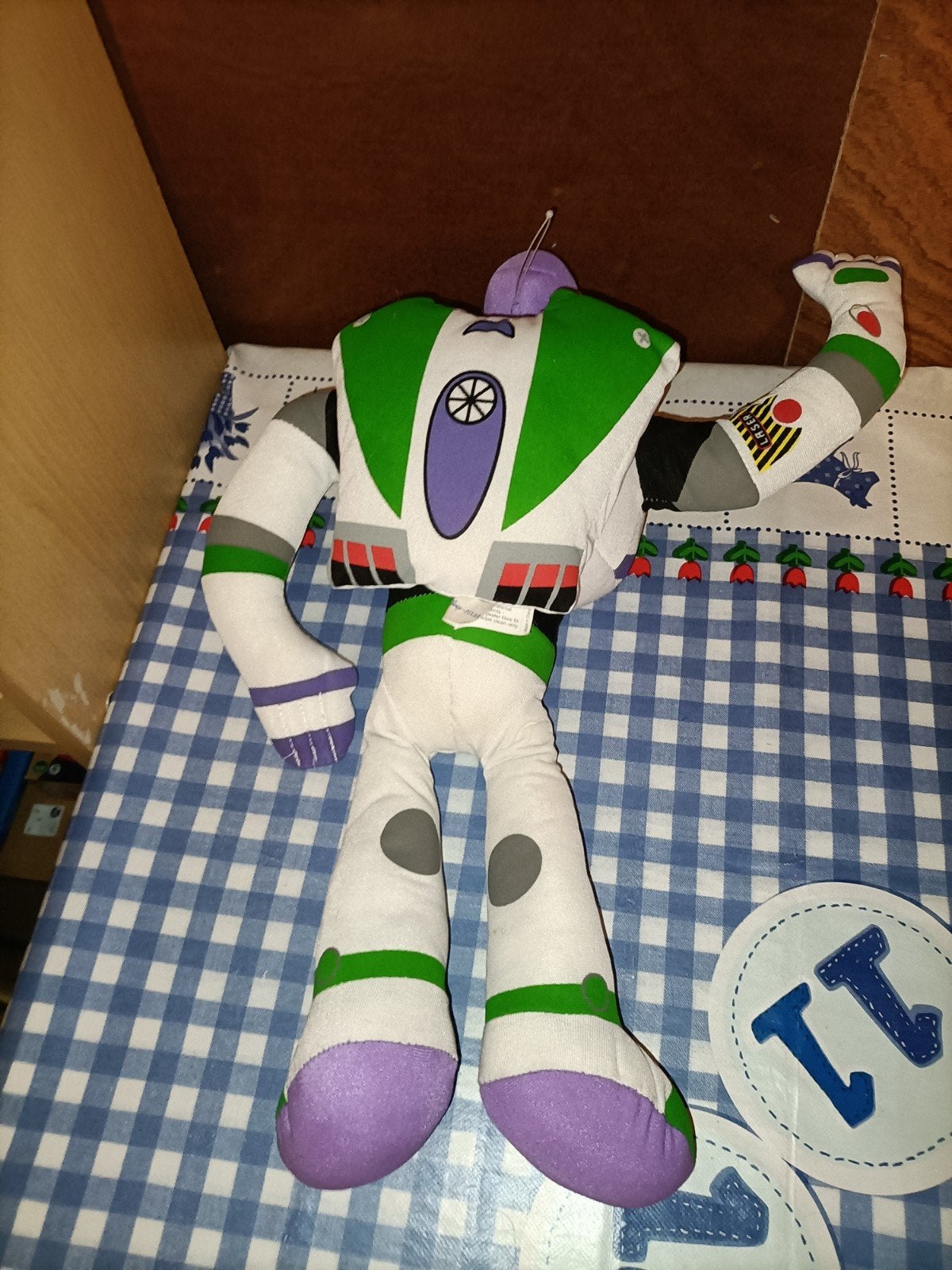 Buzz Lightyear knuffel Toy Story 42 cm groot, Ophalen of Verzenden, Zo goed als nieuw, Meisje