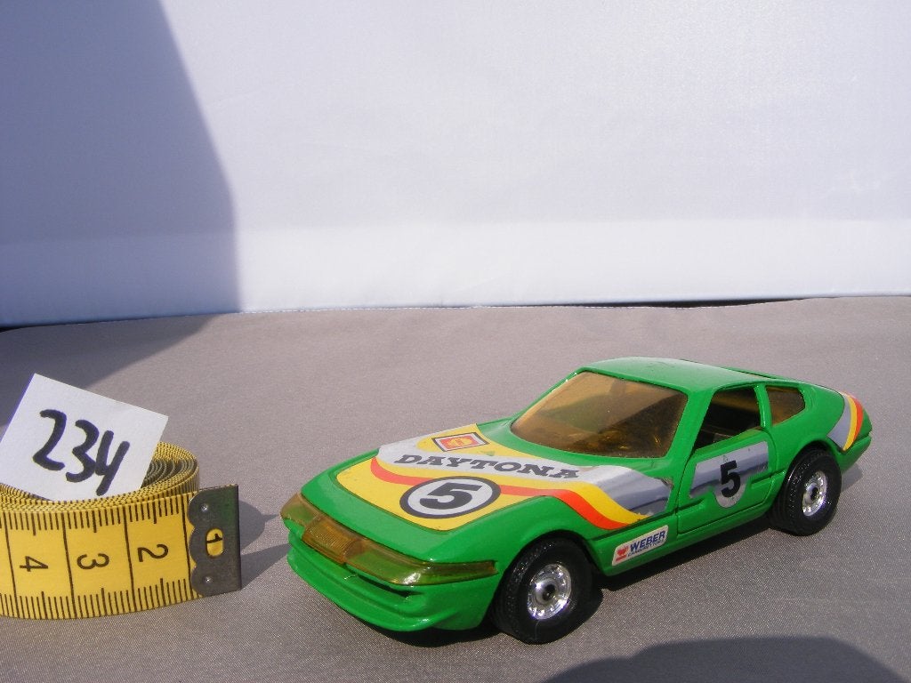 Ferrari 365gtb daytona, corgi toys 1/36 groen (234), Ophalen of Verzenden, Zo goed als nieuw, Auto