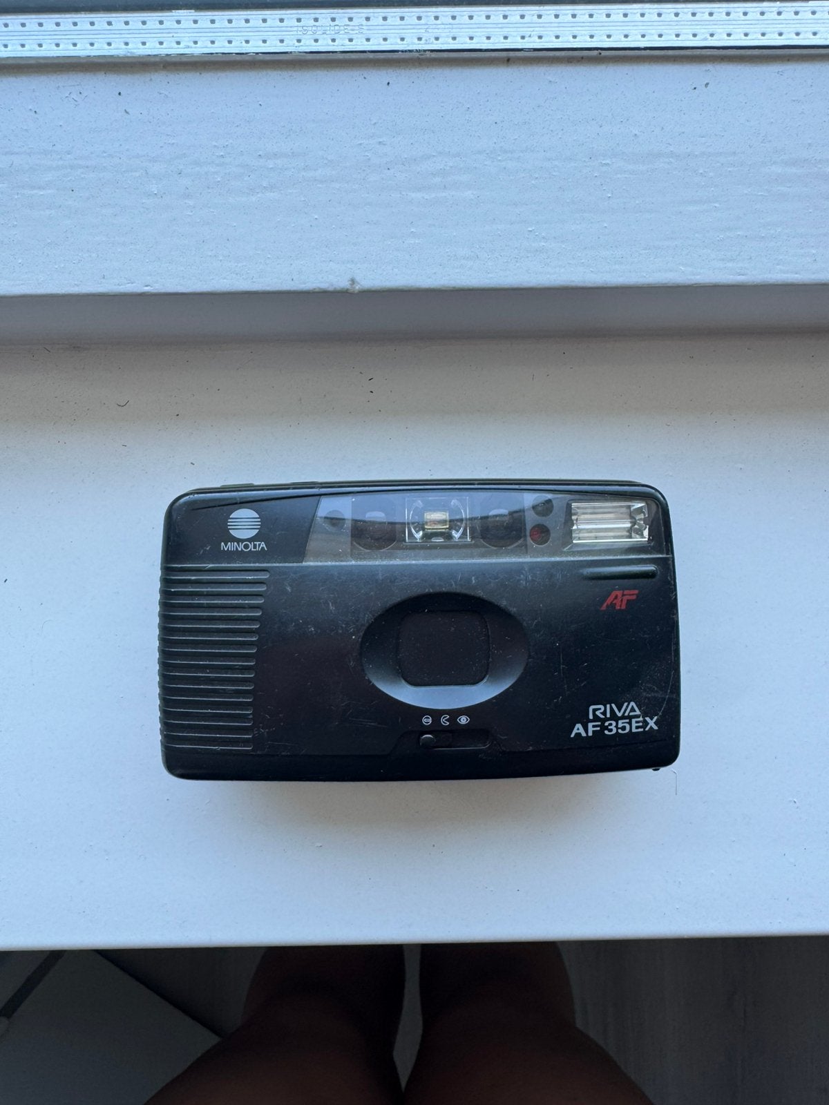 Minolta Riva AF35EX analoge compactcamera – vintage, Audio, Tv en Foto, Ophalen of Verzenden, Compact, Minolta
