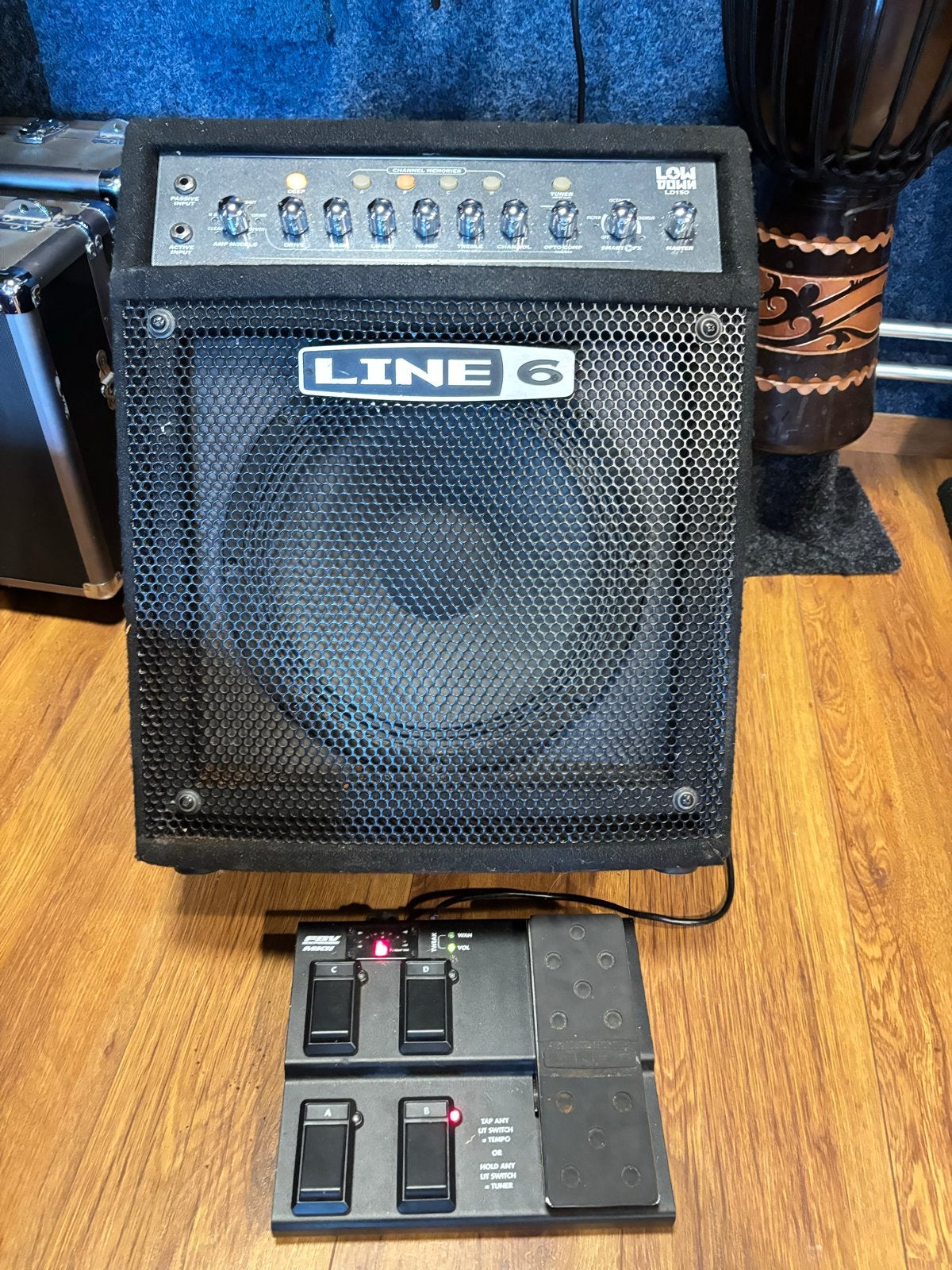 Line 6 Low Down LD150 Basversterker met FBV Express MKII, Ophalen of Verzenden, Gebruikt, Basgitaar, 100 watt of meer