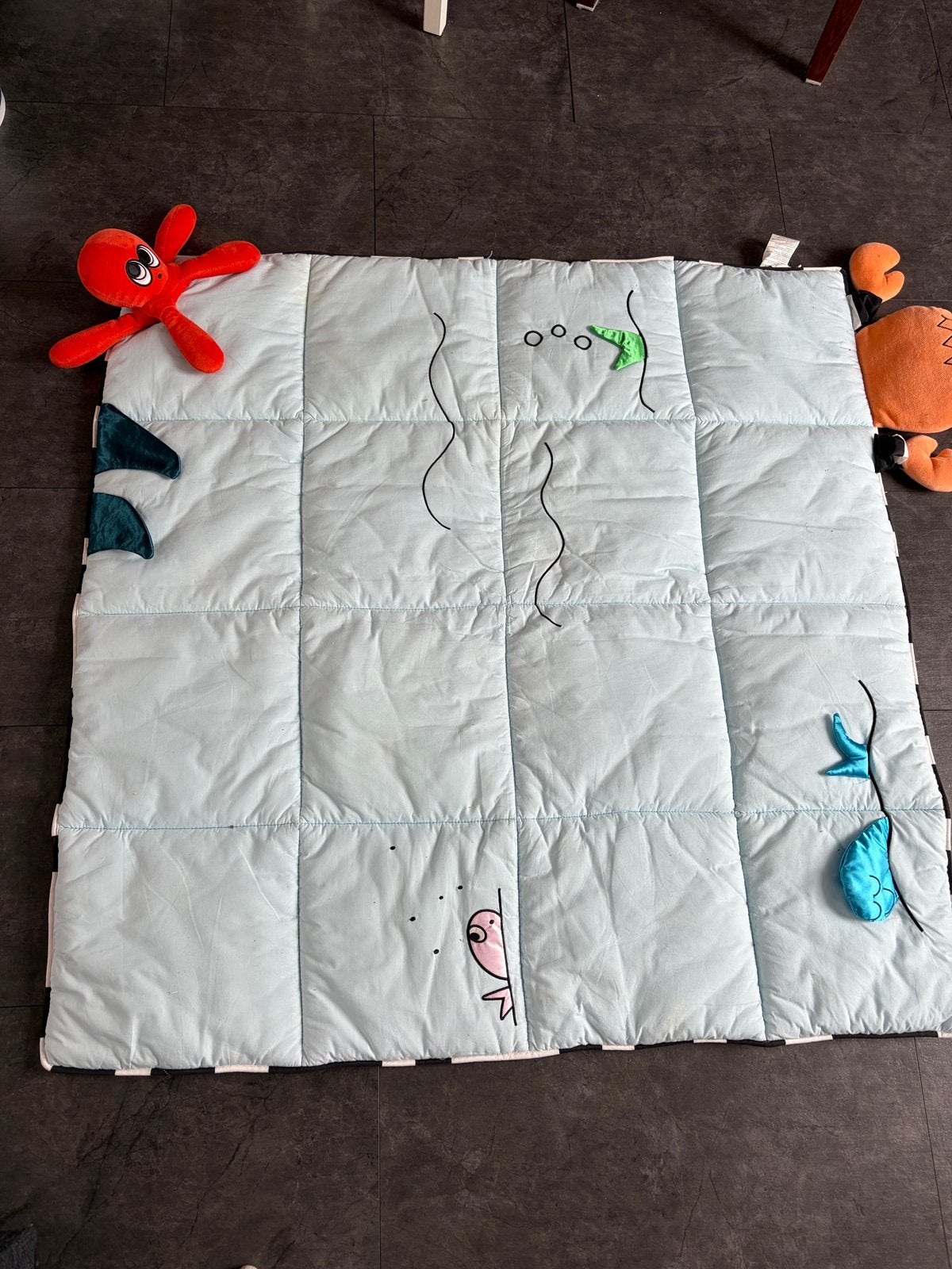IKEA Speelkleed Onderwaterwereld met knuffels, Ophalen, Zo goed als nieuw