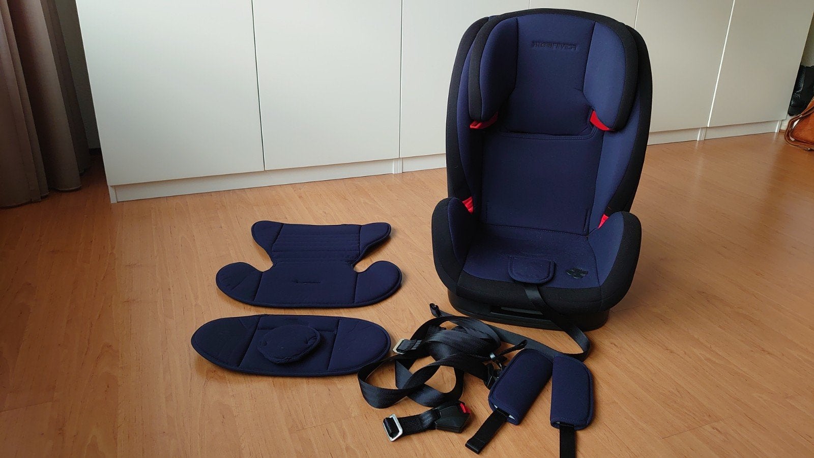 Kidsriver autostoel 9-36 kg (Groep 1/2/3) - Blauw, Ophalen, Gebruikt, Overige merken, Autogordel
