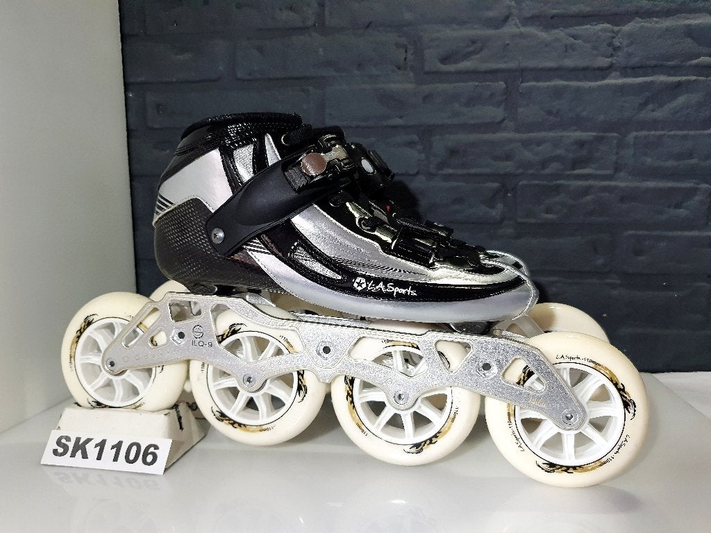 LA Sports Pro Skeelers Skates 4x110 110mm Wielen Maat 39, Overige merken, Verzenden, Nieuw, Inline skates 4 wielen