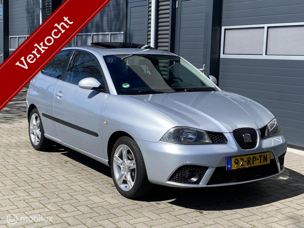 Seat Ibiza Sport | AIRCO | SCHUIFDAK | LEDER | NW APK | CRUI, Auto's, Voorwielaandrijving, Zwart, Ibiza, Origineel Nederlands
