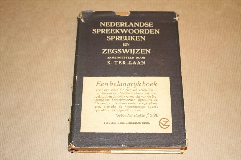 Ned. spreekwoorden, spreuken... K. ter Laan. 1951., Boeken, Ophalen of Verzenden, Gelezen, Van Dale
