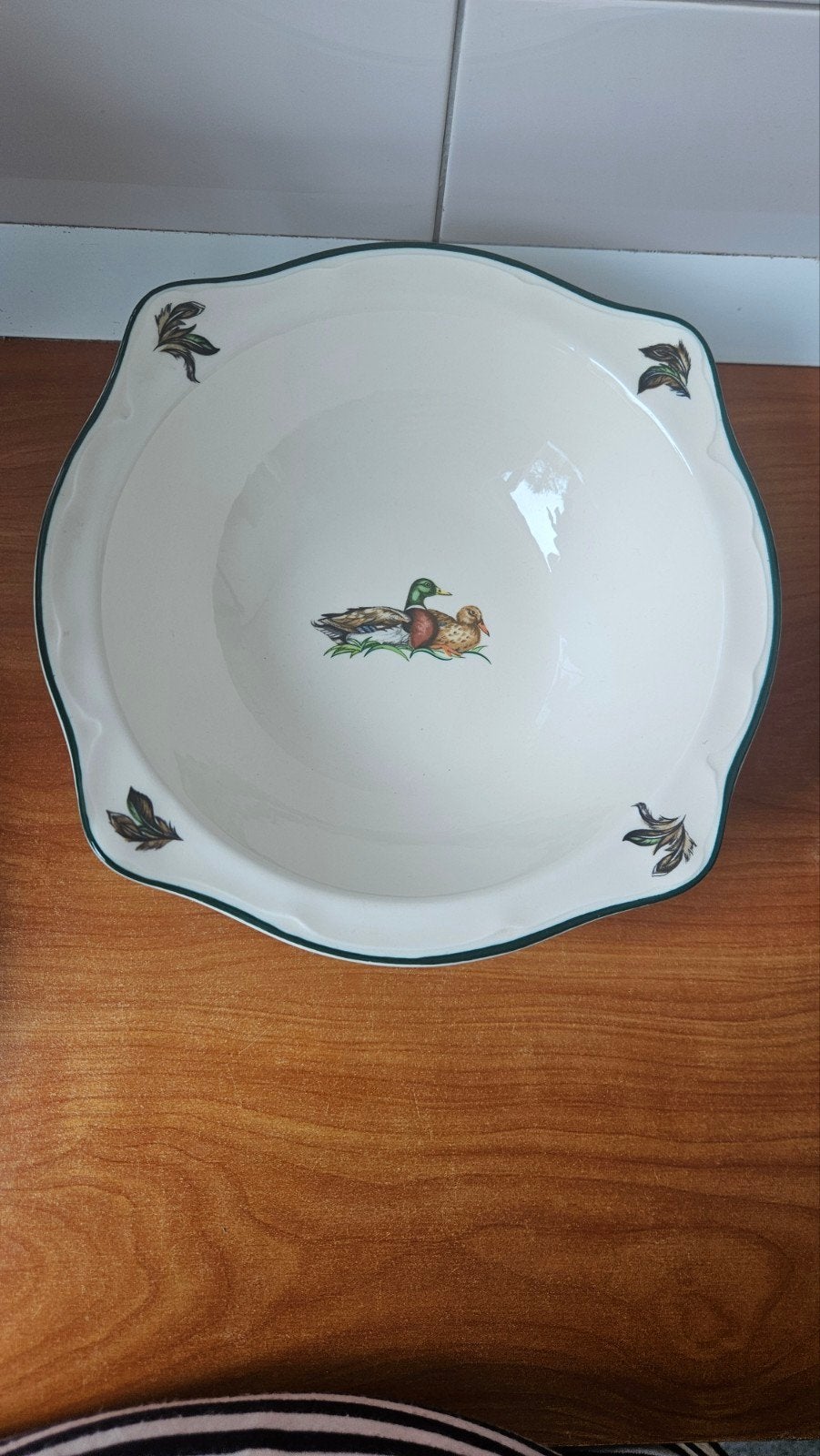 Johnson Bros Schaal met Eenden Decor - Made in England, Ophalen, Gebruikt, Porselein of Keramiek, Schaal