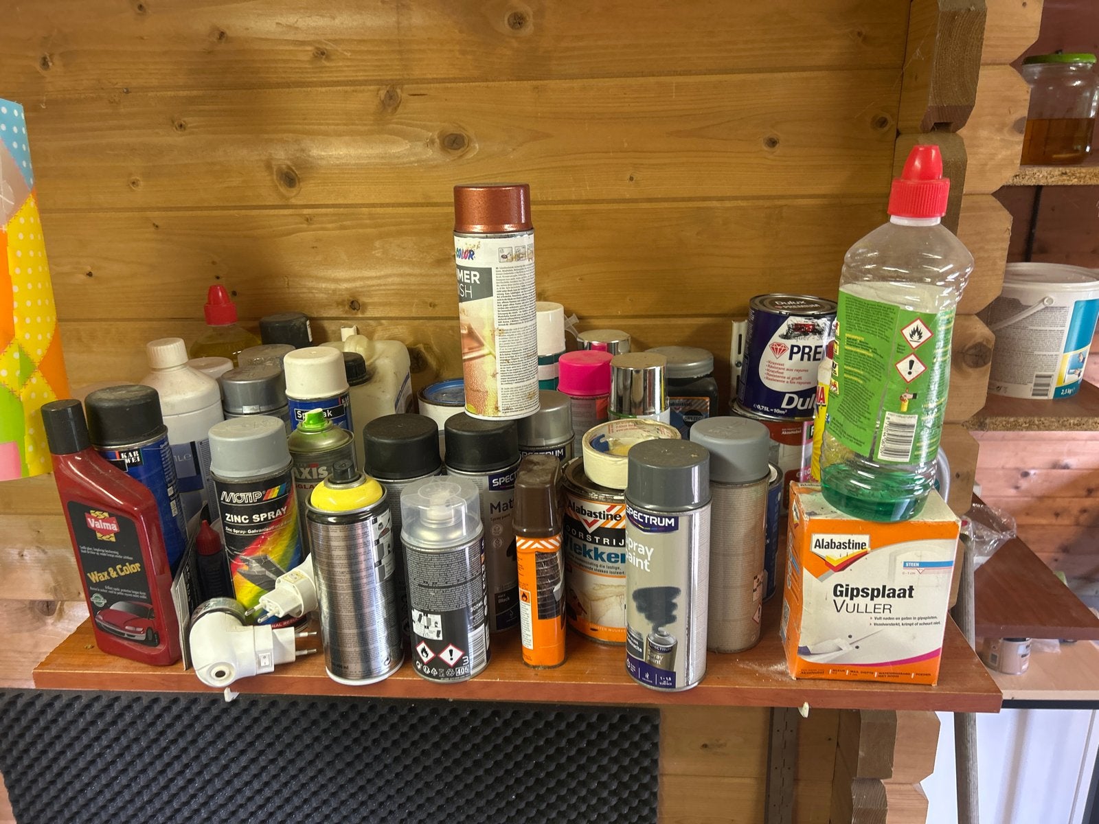 Diverse Verf, Lak en Beits Collectie, Doe-het-zelf en Verbouw, Verf, Beits en Lak, Gebruikt, Overige kleuren, Ophalen of Verzenden