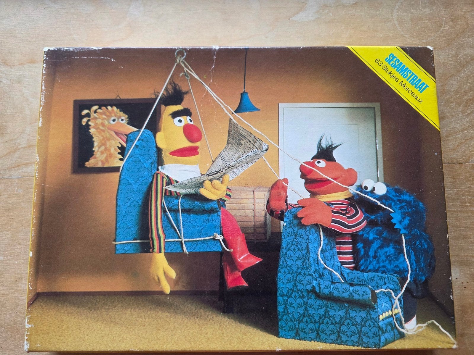 Vintage retro SESAMSTRAAT puzzel  Bert en Ernie, Ophalen of Verzenden, Overige typen