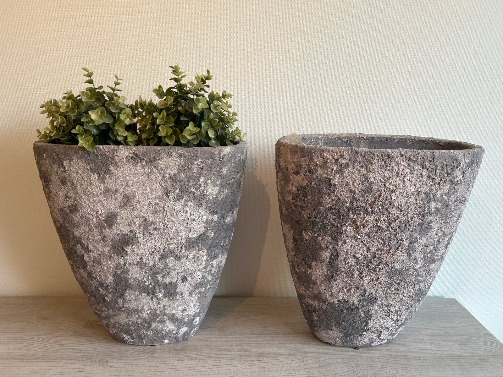 2 Brynxz potten aarde tinten, 42x38,5x18,5 cm, Gebruikt, Binnen, Overige vormen, Aardewerk