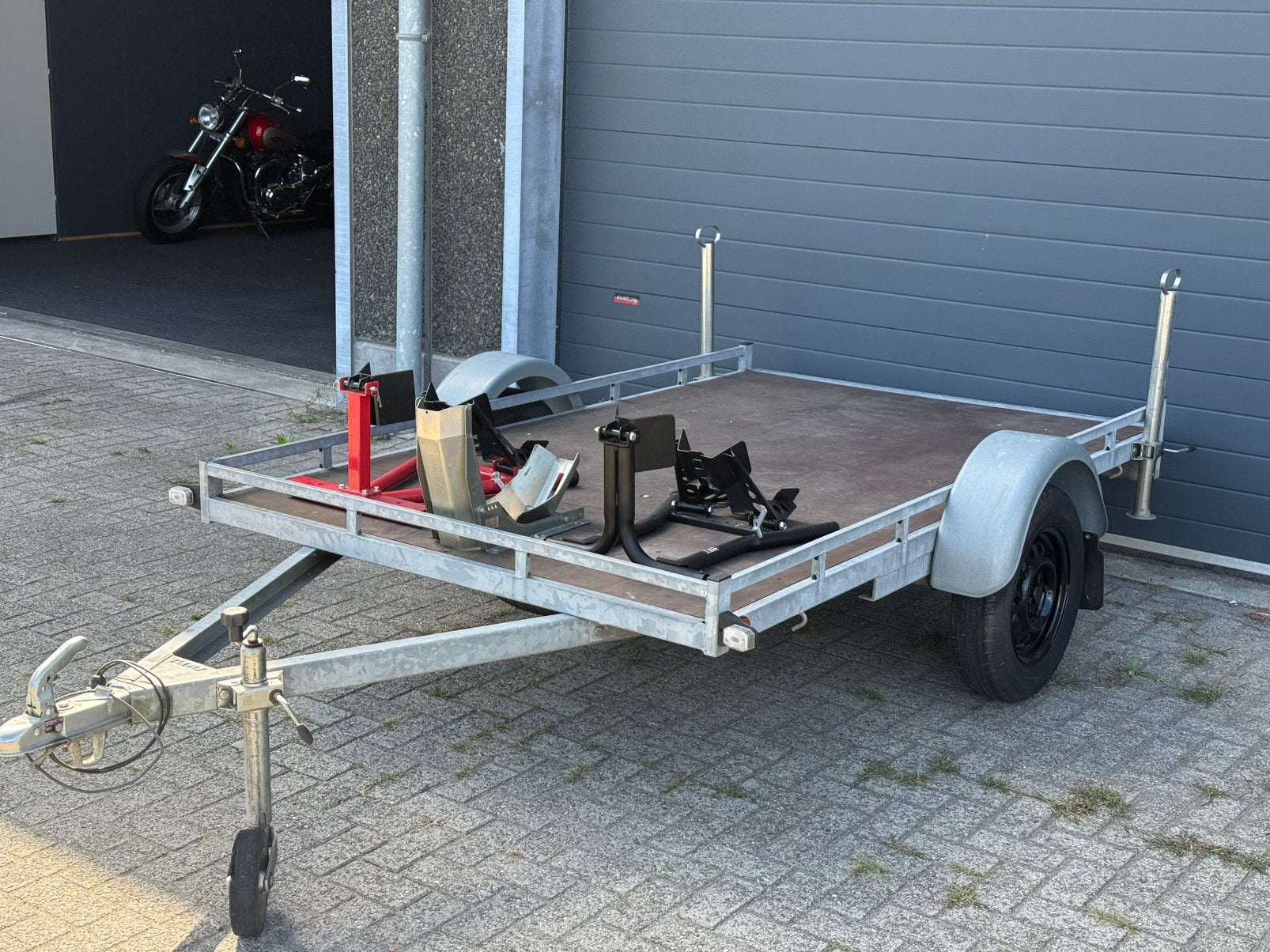MOTOR AANHANGER/MOTOR TRAILER TE HUUR, Brabant, Info@jdtrading-services.nl, Ophalen of Verzenden, Zo goed als nieuw