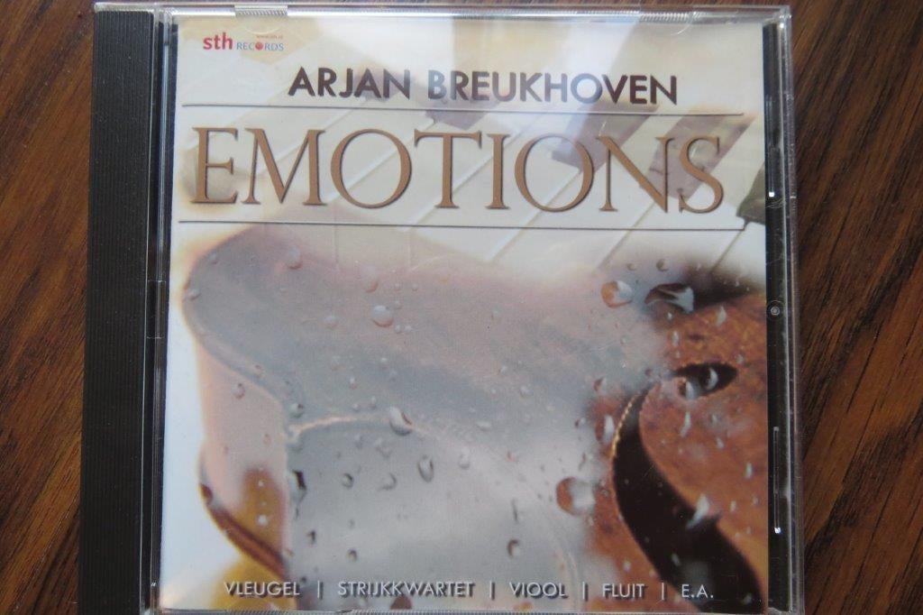 Cd: Emotions, Arjan Breukhoven, vleugel, fluit, orgel, viool, Ophalen of Verzenden, Zo goed als nieuw, Gospel
