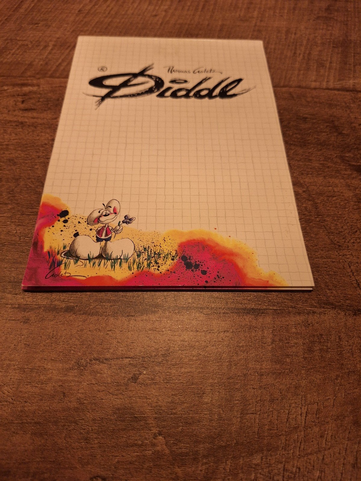Diddl A5 blok nr 109 met 8 blaadjes, Ophalen of Verzenden, Diddl, Gebruikt, Papier, Kaart of Schrift