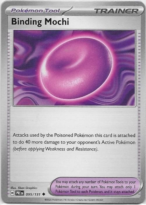 Prismatic Evolutions,  Binding Mochi [uncommon] 95/131, Verzenden, Nieuw, Losse kaart