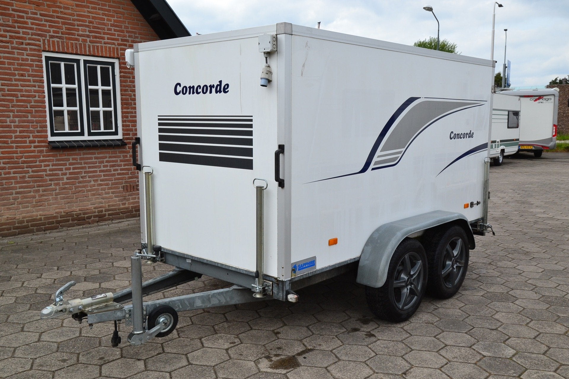Mini Caravan 300 - Dak airco + verwaming - Vastbed - Licht +, Caravans en Kamperen, Overige merken, Bedrijf, Tot 500 kg, Airco