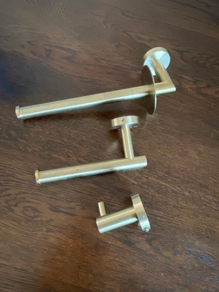 Gouden Toilet Accessoires - Zo Goed als Nieuw, Ophalen, Zo goed als nieuw, Overige kleuren, Handdoek