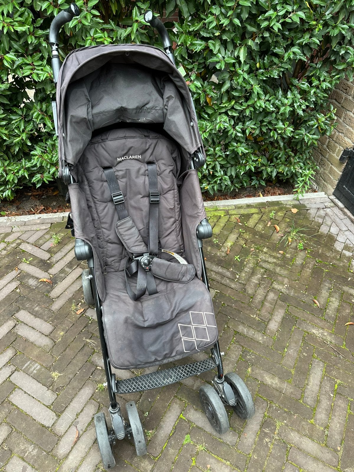 Buggy maclaren met regenhoes en flight bag, Ophalen, Gebruikt, Maclaren, Regenhoes
