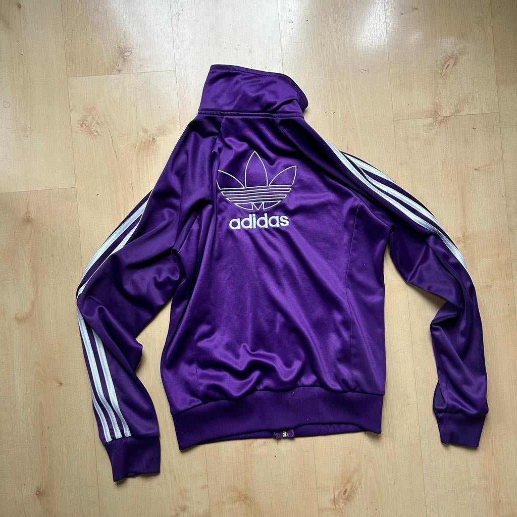 Adidas Originals Trainingsjack Paars Dames Maat S, Ophalen of Verzenden, Zo goed als nieuw, Maat 36 (S), Paars