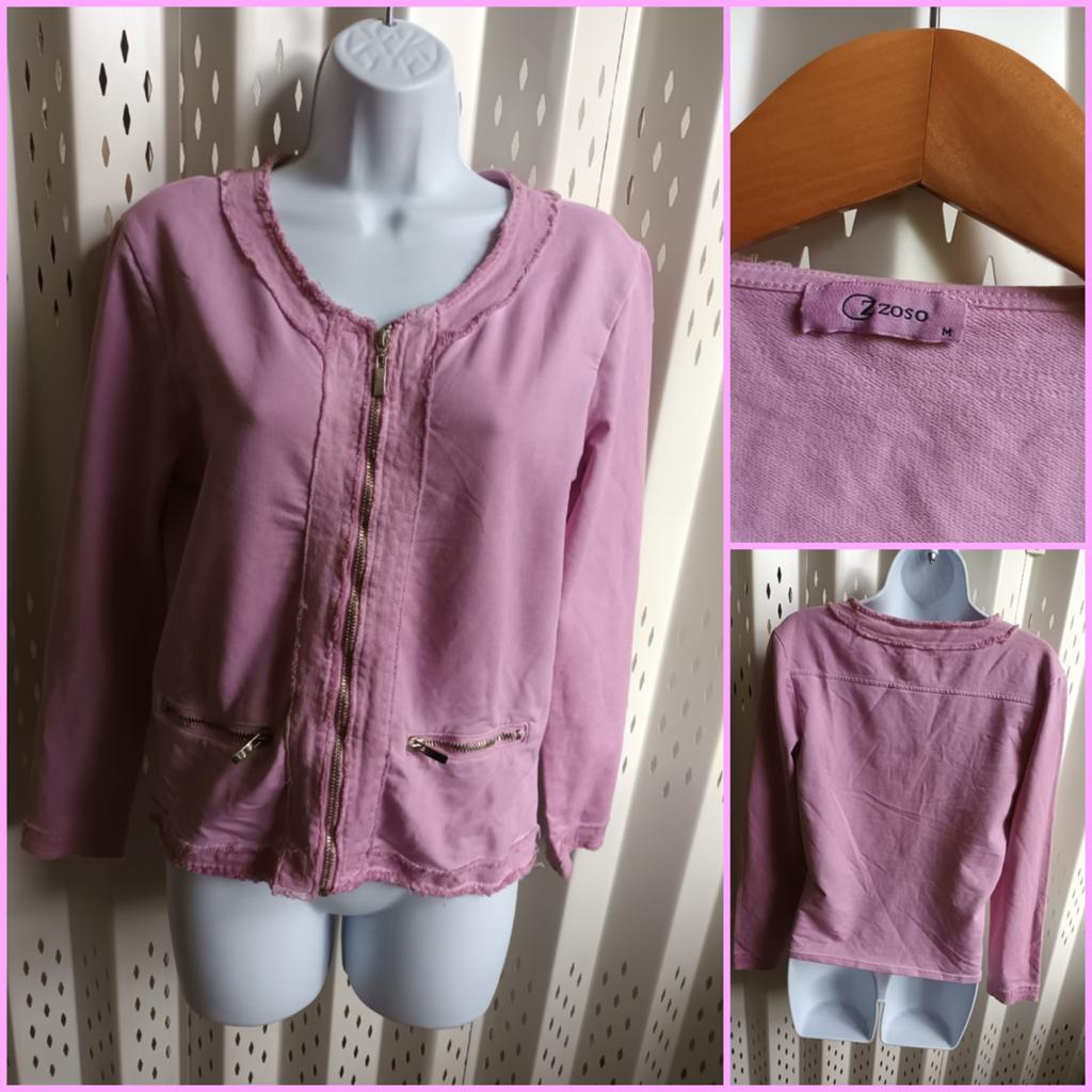Zoso roze damesjasje ritssluiting zakjes rits stretchy M, Maat 38/40 (M), Ophalen of Verzenden, Roze, Gedragen