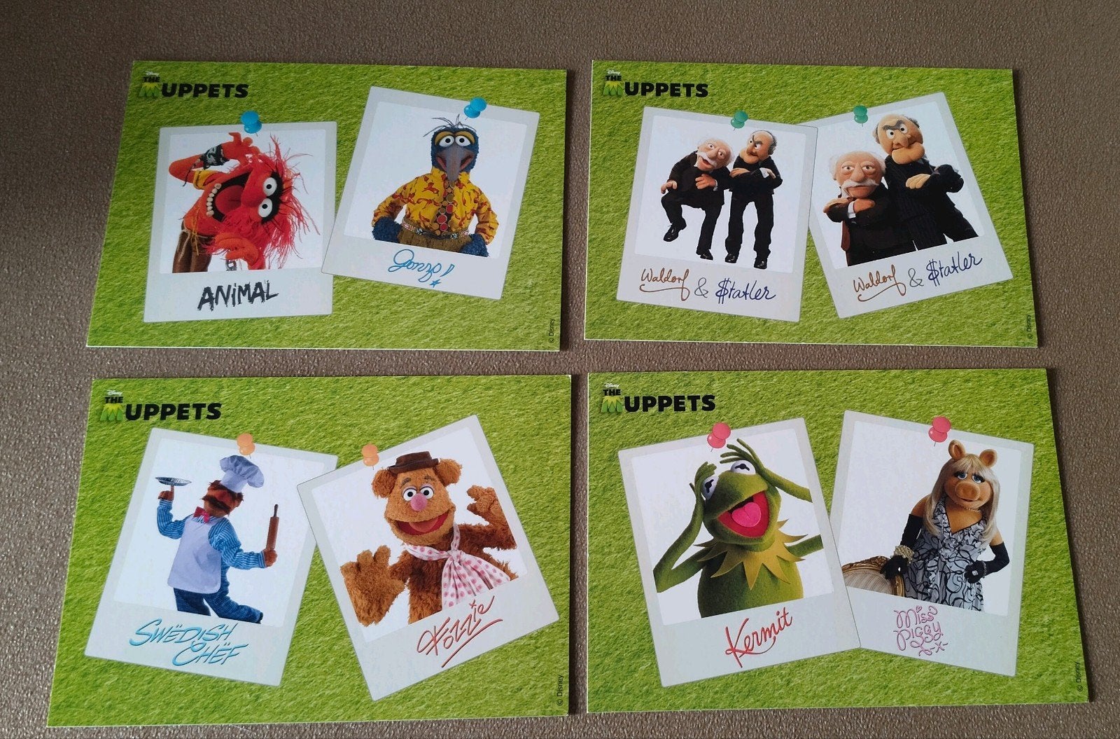 Muppets Ansichtkaarten Set (4 stuks) - Albert Heijn, Verzamelen, Ophalen of Verzenden, 1980 tot heden, Ongelopen