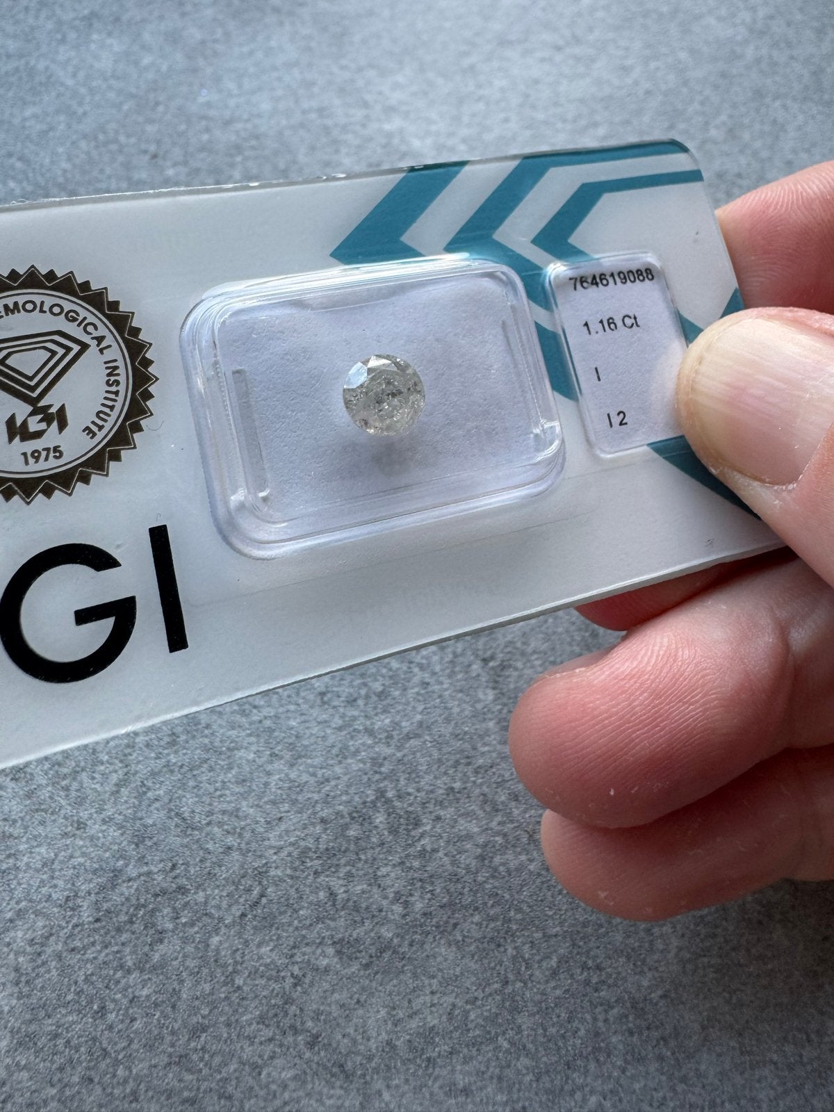 Natuurlijke Diamant 1.16 ct Rond IGI Gecertificeerd, Ophalen of Verzenden, Nieuw