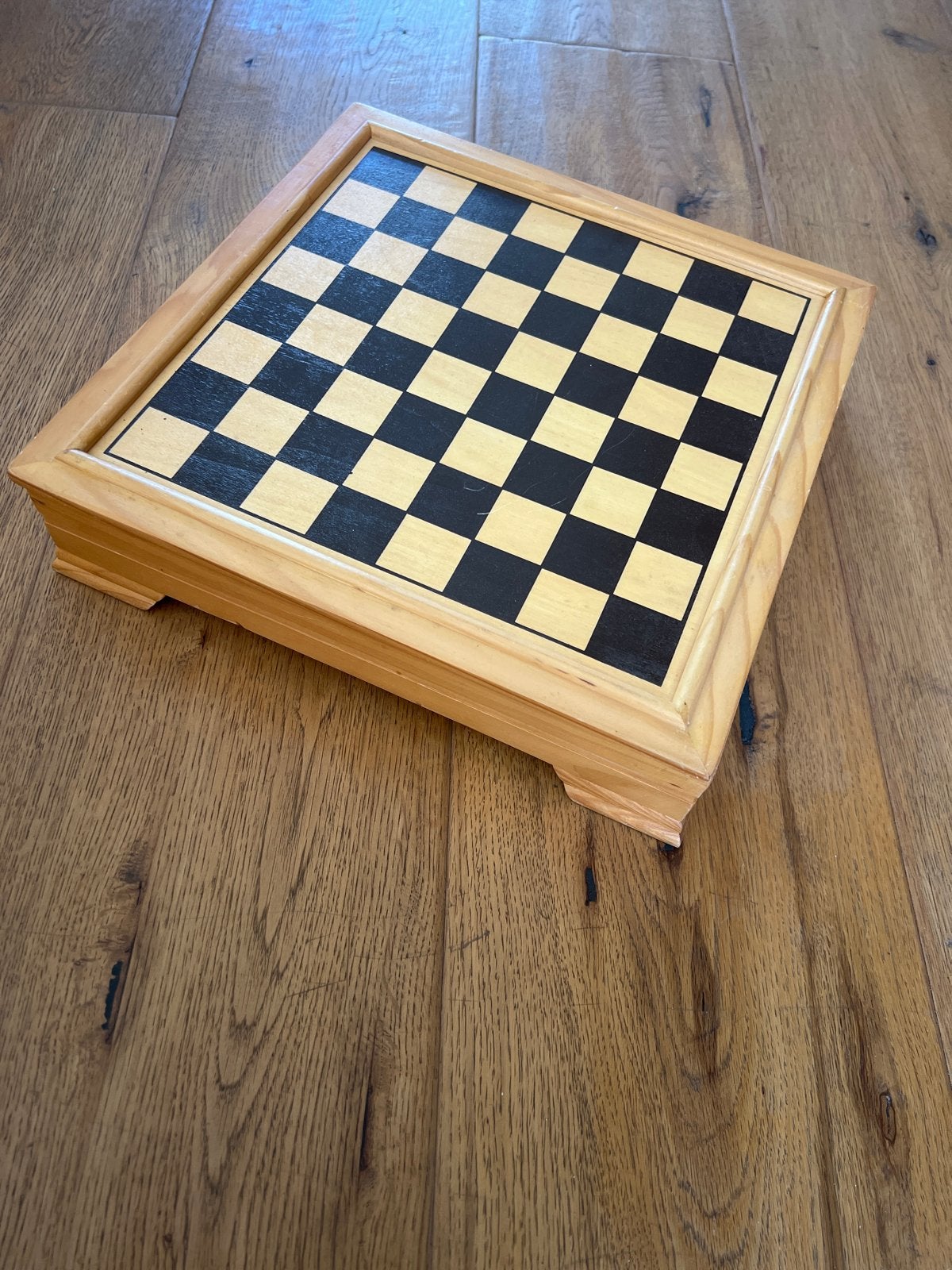 Houten Spellenkist - Schaak, Backgammon, Domino & Meer, Een of twee spelers, Ophalen, Gebruikt
