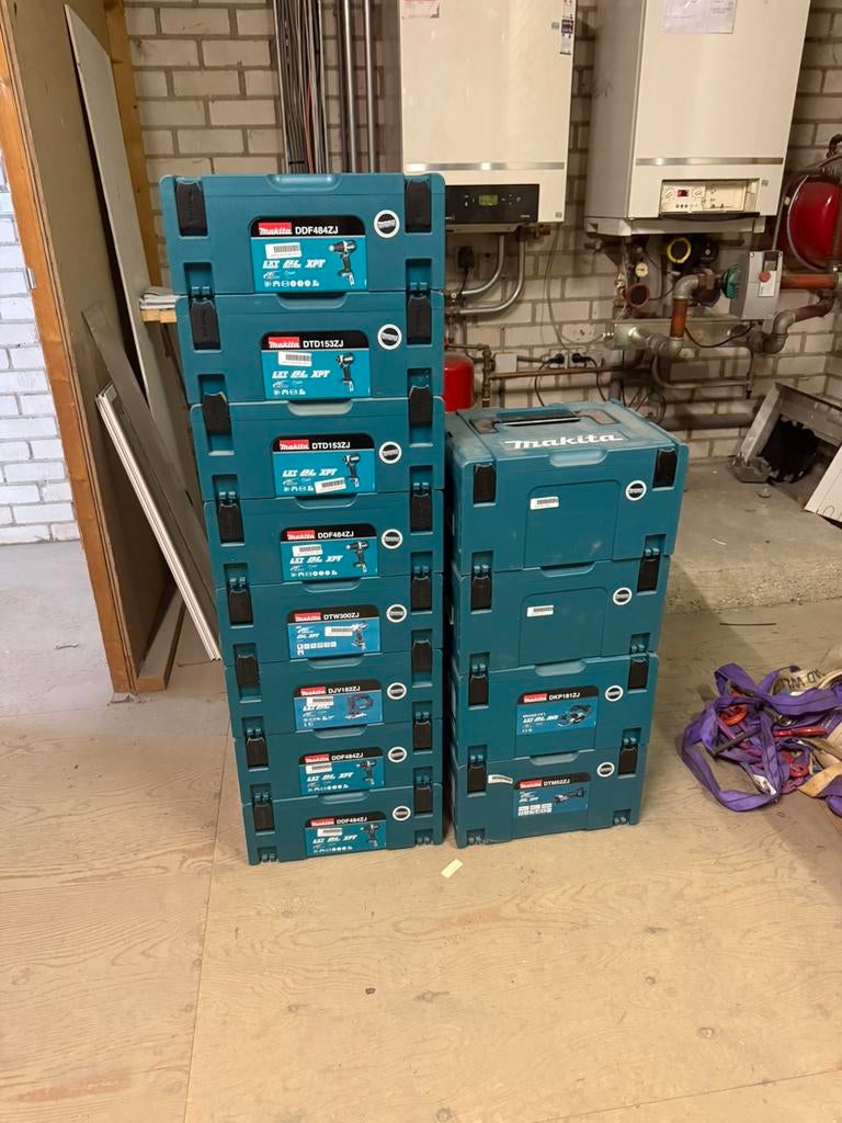 Makita systainers - set van 12 stuks, Ophalen, Zo goed als nieuw