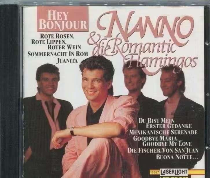 CD Nanno & Die Romantic Flamingos ‎- Hey Bonjour 16 027, Schlager, Ophalen of Verzenden, Zo goed als nieuw, Album