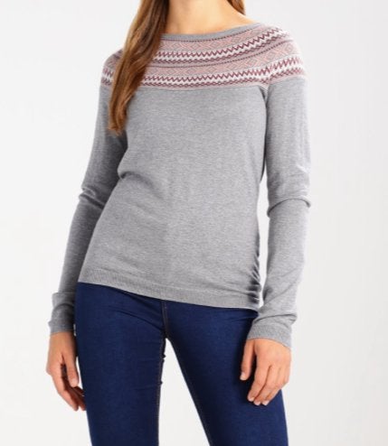 Mint&Berry Repeat trui pullover grijs boothals maat M, Kleding | Dames, Maat 38/40 (M), Nieuw, Ophalen of Verzenden, Grijs