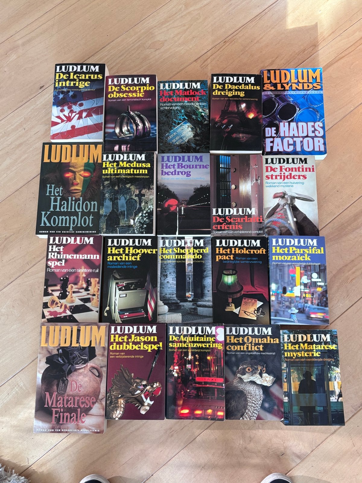 Grote collectie Robert Ludlum boeken - 20 thrillers, Ophalen of Verzenden, Gelezen