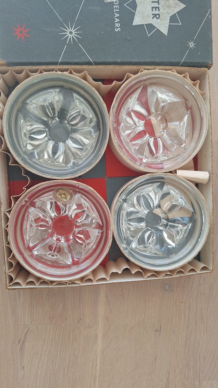 Leerdam sterkandelaars kaarsenhouders glas, Ophalen of Verzenden