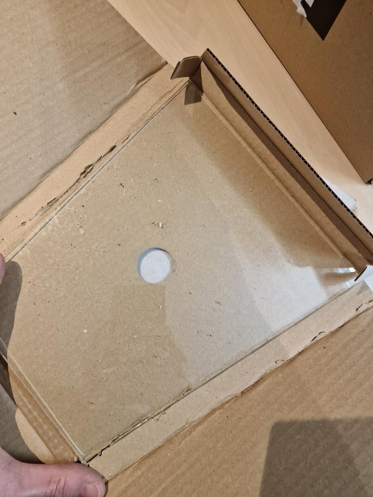 5 glazen voor buitenlamp - Afmetingen zie foto's, Ophalen of Verzenden, Gebruikt, Glas, Overige typen