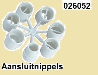026052 Set aansluitnippels voor diverse luchtpompen. € 3,95, Ophalen of Verzenden, Nieuw, Overige typen