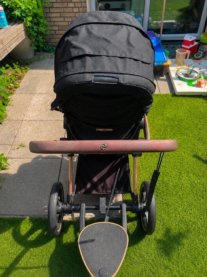 Cybex Platinum Priam kinderwagen compleet met meerijplankje, Kinderen en Baby's, Kinderwagens en Combinaties, Overige merken, Gebruikt